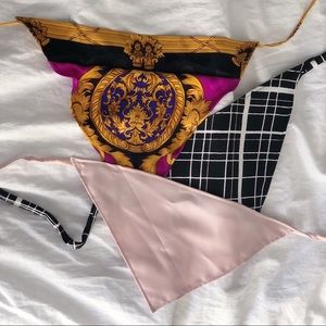 Three Pack of Handmade Hair Scarves